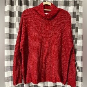 Maurices Red Cowl Neck Sweater